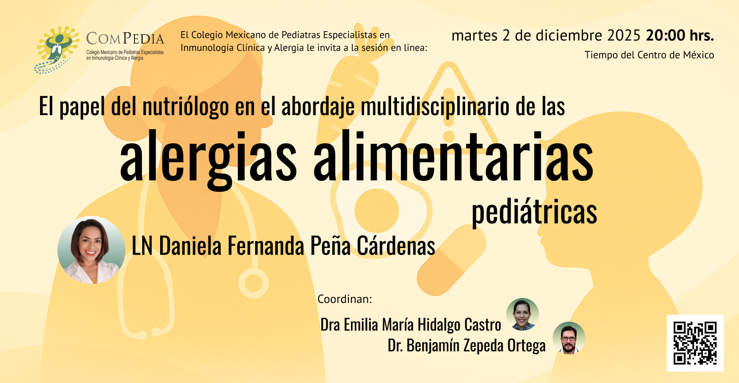 El papel del nutriólogo en el abordaje multidisciplinario de las alergias alimentarias pediátricas